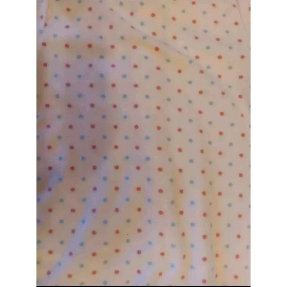 pajamas 2T New Girls Kids Headquarters White Fleece sleeper Blue Pink Polka Dots